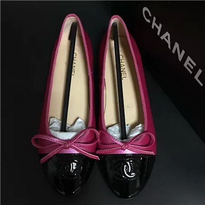 CHANEL Shallow mouth flat shoes Women--084